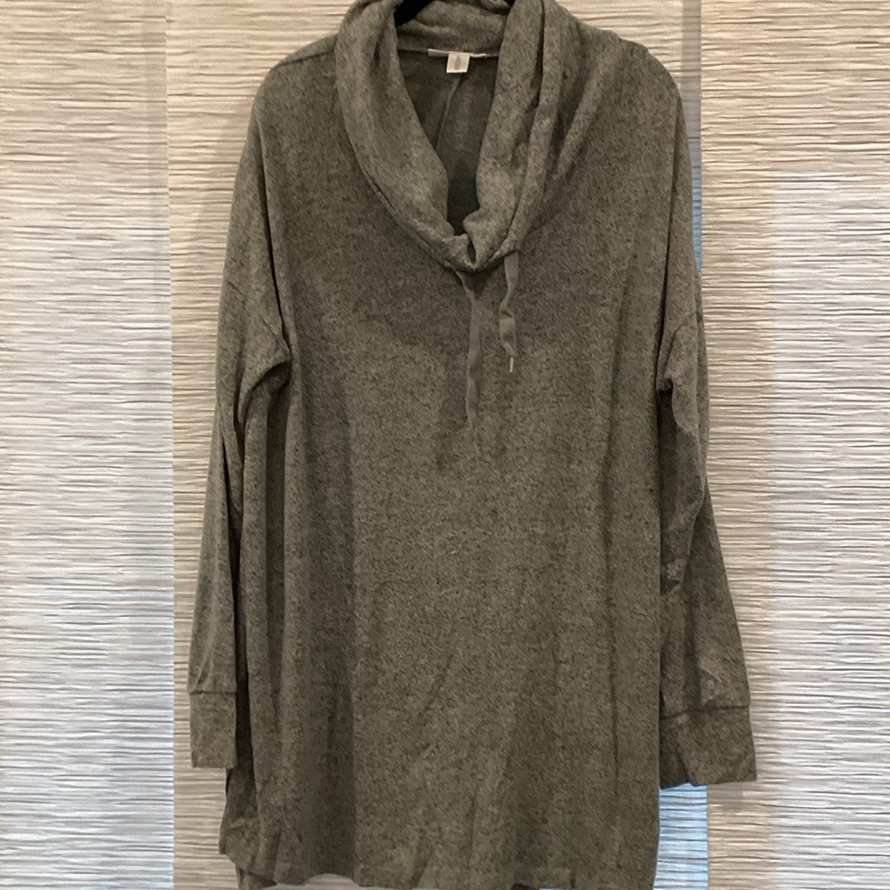 Motherhood Heather Gray Cowl Neck Sweater